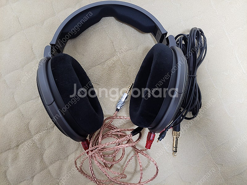 젠하이저 hd600+4.4mm 케이블--0