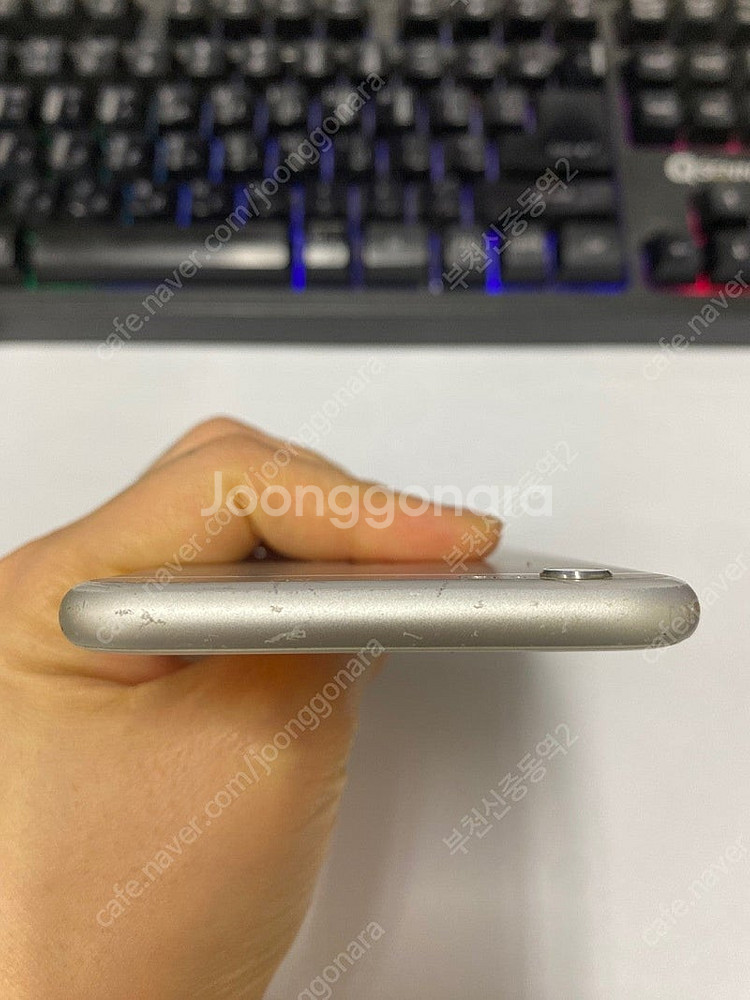 198448 아이폰6S 실버 액정SS급 128GB 배터...--3