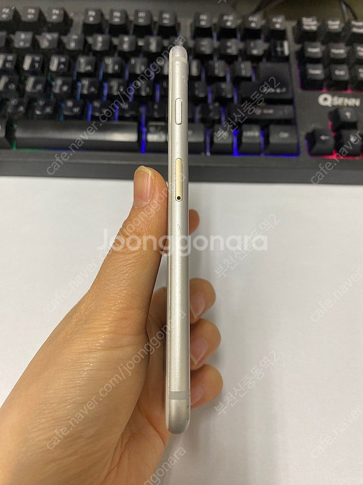 198448 아이폰6S 실버 액정SS급 128GB 배터...--5