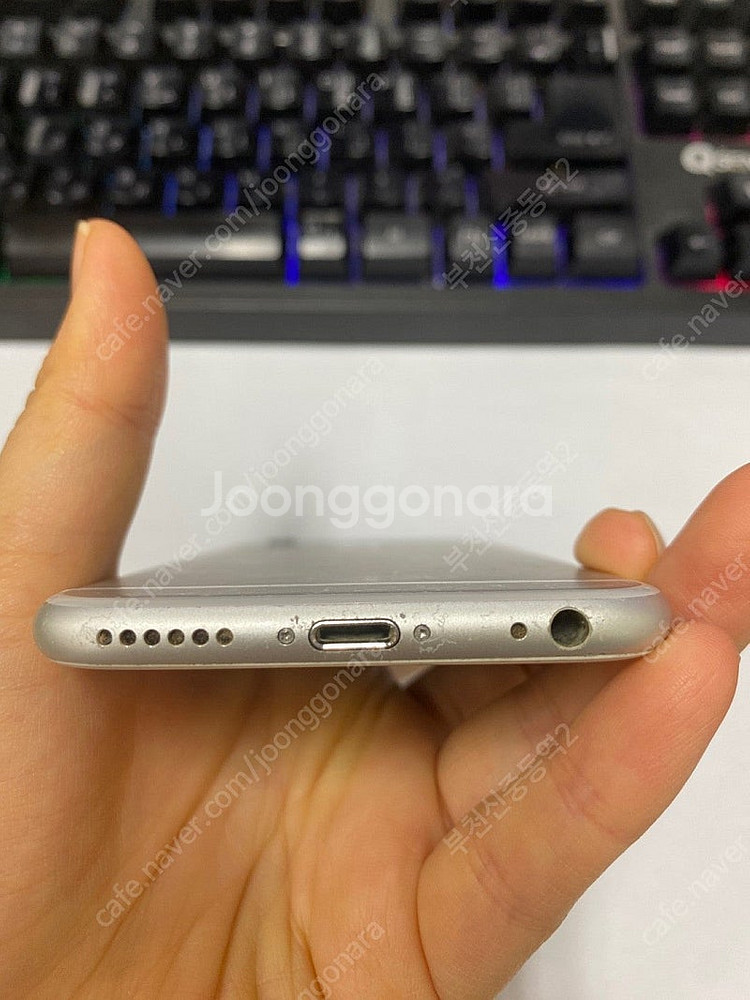 198448 아이폰6S 실버 액정SS급 128GB 배터...--6