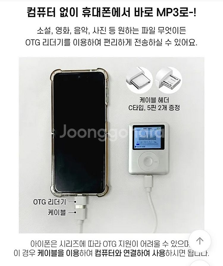 MP3 MP4 플레이어 (아이팟 감성 해외직구 구매)--3
