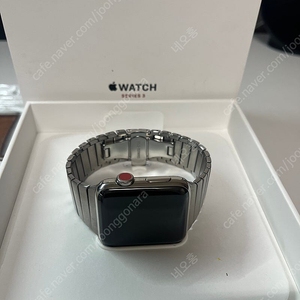 상태 S 급 애플워치3 42mm 스테인레스 스틸 박스 풀세트