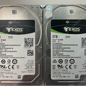 Seagate Exos 7E2000 7200/128M (ST2000NX0253, 2TB) 4.5만 팝니다. (부평)