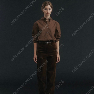 낫띵리튼 Corduroy straight pants (brown)