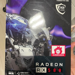 SAPPHIRE 라데온 RX 580 NITRO+ OC D5 8GB 8만 팝니다. (부평)