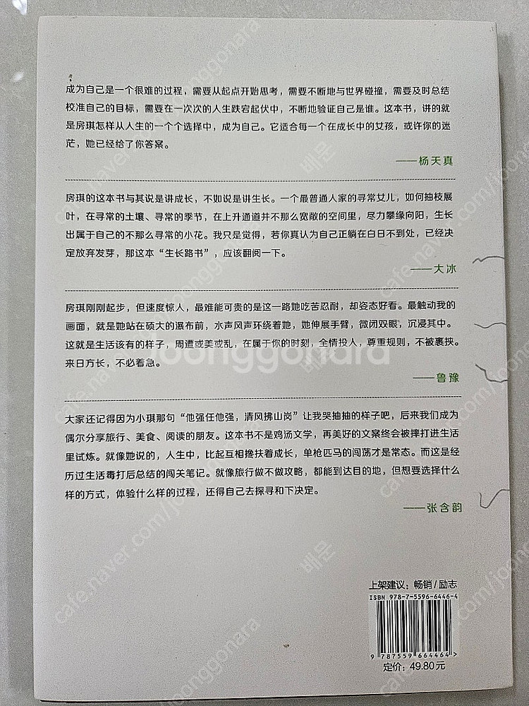 중국어 소설 자기계발서 문제집 팝니다 真希望你也喜欢自己--1