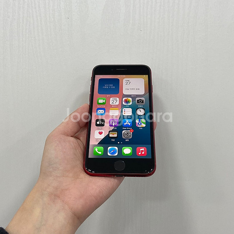 55361 아이폰SE3 레드 256GB 부산 중고폰 팝...--1
