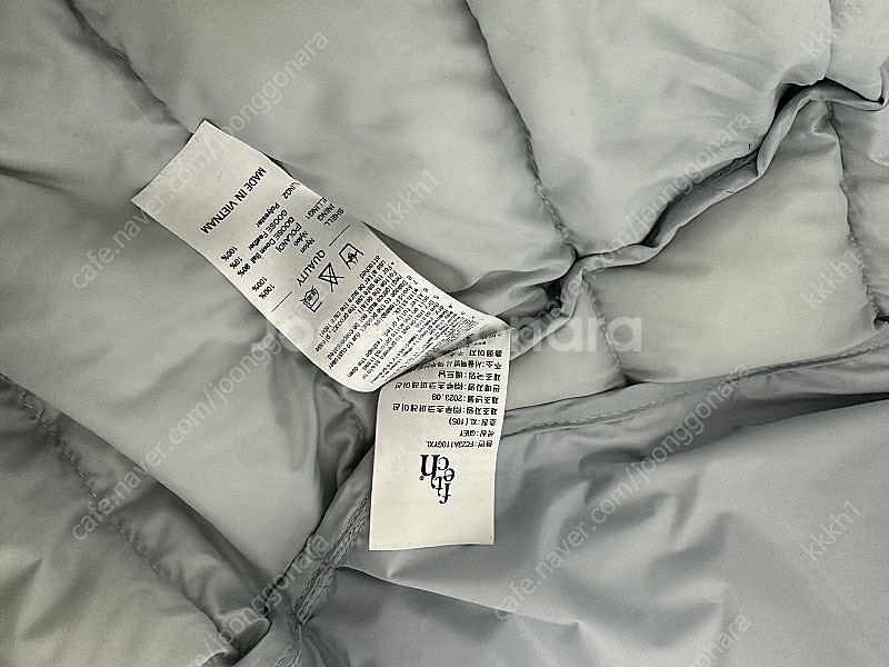 극미중고, XL) fetch(페치) 경량패딩 판매합니다--7