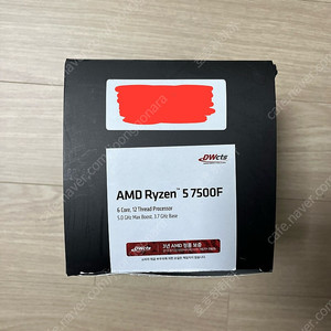 AMD RYZEN 5 7500F 사고 남은 기본쿨러 판매합니다