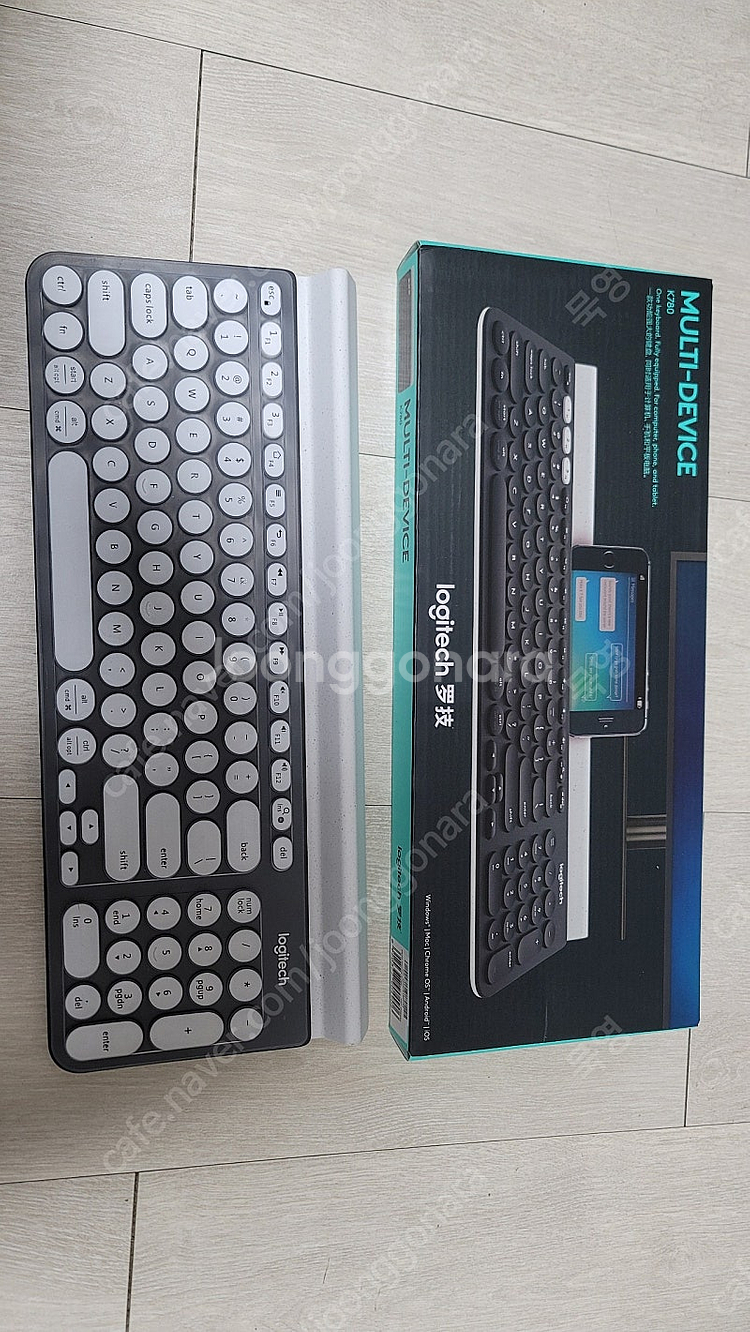 로지텍 k780 무소음 무선 풀세트 키스킨 포함--0