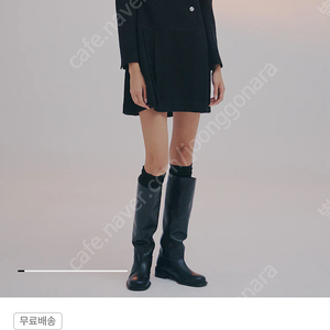 구호플러스 Tweed Pleated Dress - Black/2사이즈