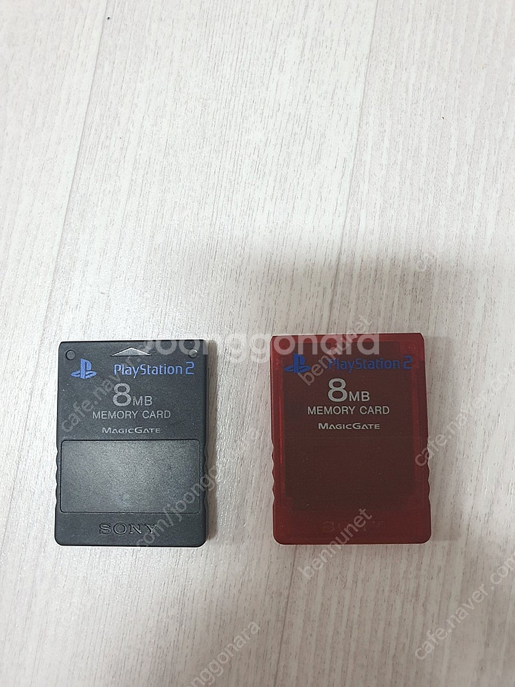 ps2 메모리카드 2개--0