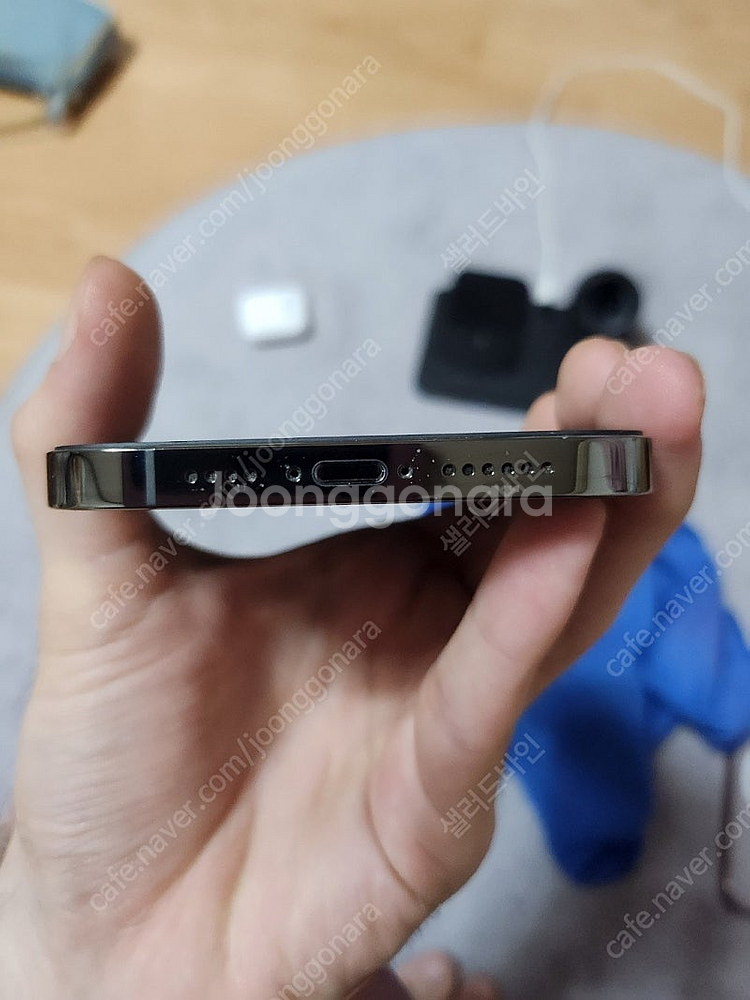 아이폰 12프로 맥스 128GB 그레이 사설액정 저렴이--5