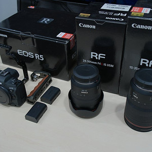 캐논 R5 + RF15-35 + r5 케이지&핸들 (가격 인하)