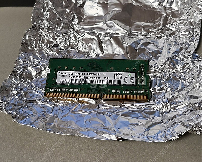 노트북 메모리 램 하이닉스8G DDR4 2666v--0