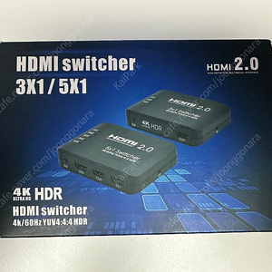 HDMI 스위치 셀렉터 4k(UHD) 60Hz 5포트 in 1포트