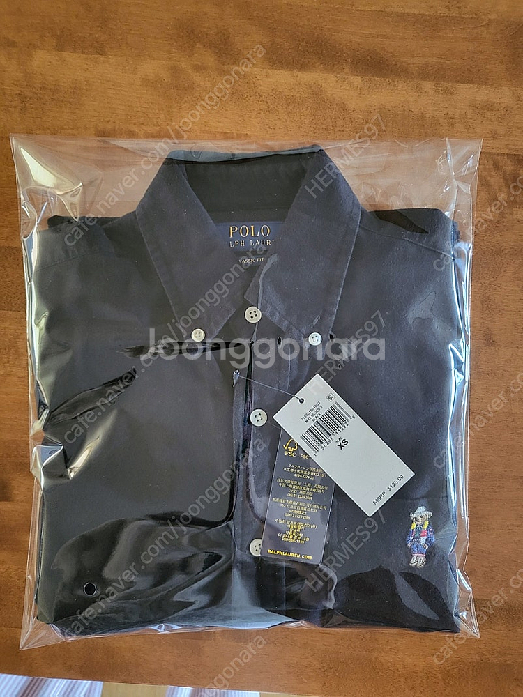폴로 랄프로렌 베어 셔츠 남성용 XS 클래식핏 polo...--1