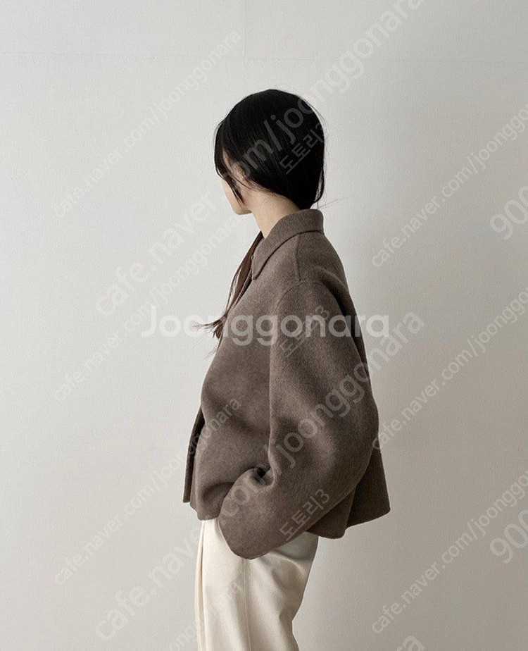 헬베티카 핸드메이드 숏코트 브라운--1