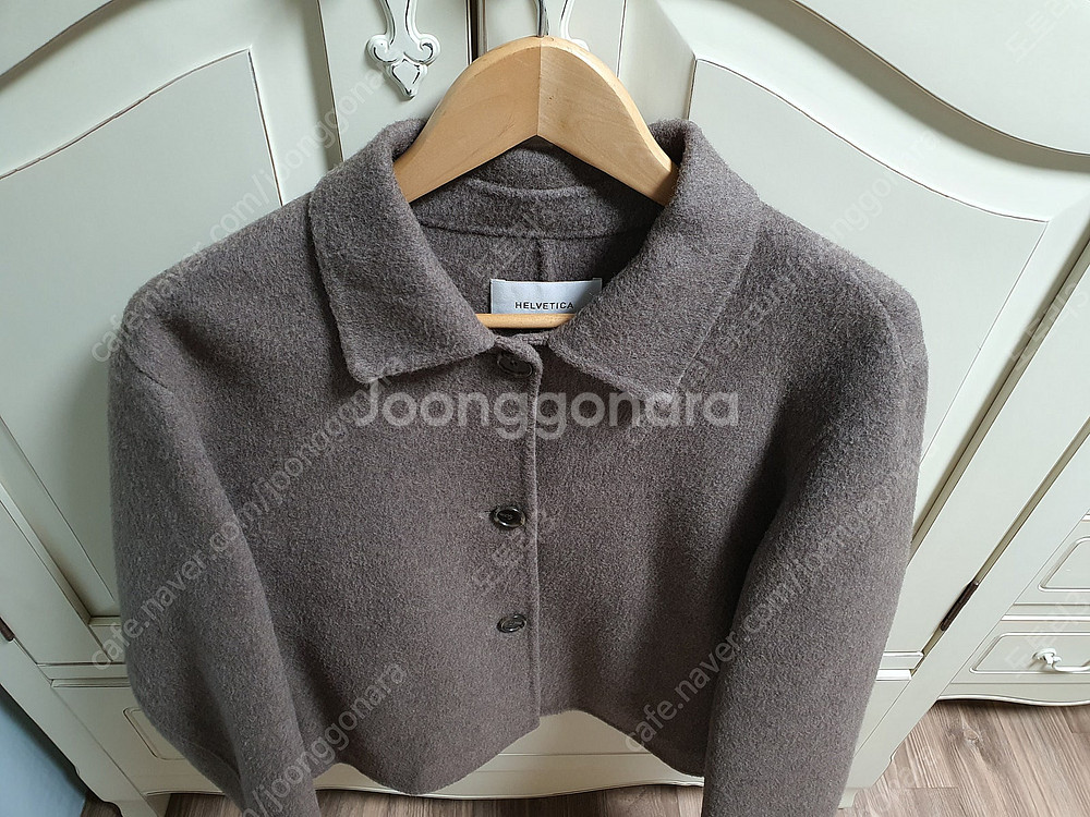 헬베티카 핸드메이드 숏코트 브라운--4