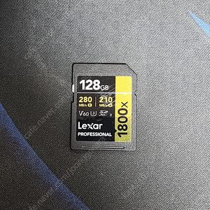 렉사 1800배속 SD카드 128GB (Lexar Professional 1800X SDXC UHS-II V60 128GB)