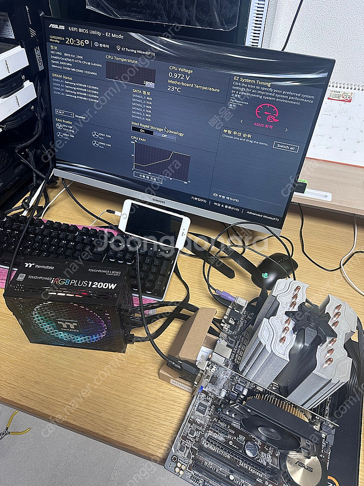 I7 4770 + H97 + 잘만쿨러 + ddre 16...--0