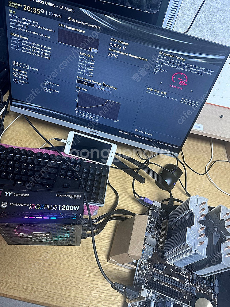 I7 4770 + H97 + 잘만쿨러 + ddre 16...--1