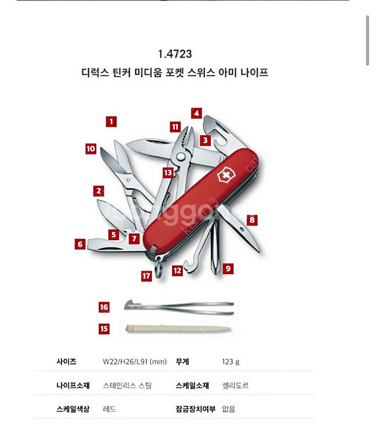 빅토리녹스 디럭스팅커(미사용)--1