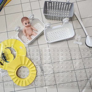 콩콩이인형 유아 목욕용품 일괄 미끄럼방지 욕조 매트