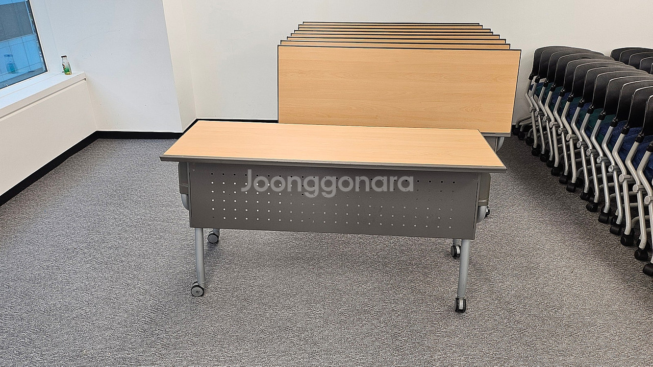 퍼시스수강용테이블 1400*500 의자0011로라 판매...--3