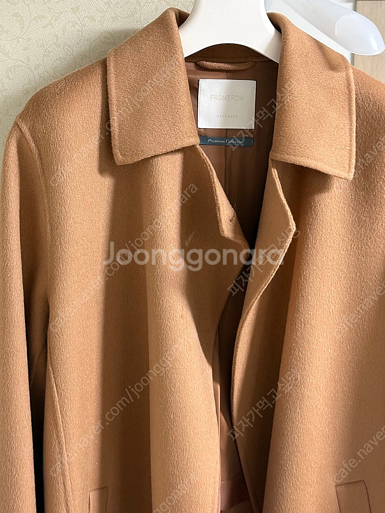 프론트로우 캐시미어 코트 카멜 새제품 팝니다!--0