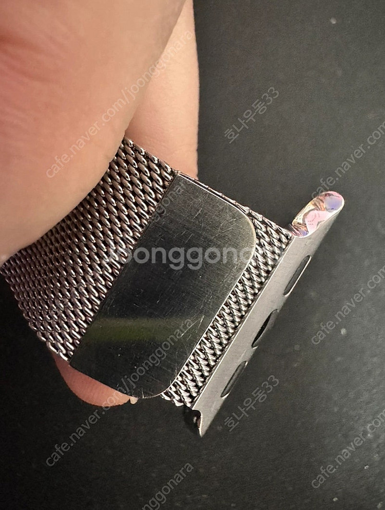 애플 정품 밀레니즈 루프 실버 44mm(45mm)--2