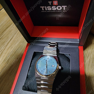 티쏘 TISSOT PRX 40mm 파워매틱 80 아이스블루 풀박스