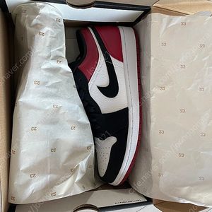 Jordan 1 Low Black Toe