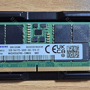 삼성 노트북 ddr5 5600mhz 16기가 1개