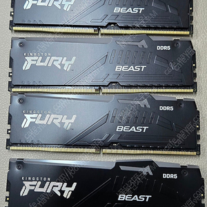 Kingston Fury Beast RGB 블랙 64GB(4x16GB) 5600MT/s CL40 DDR5 인텔 XMP 3.0 4개 키트 | KF556C40BBAK4-64 판매 합니