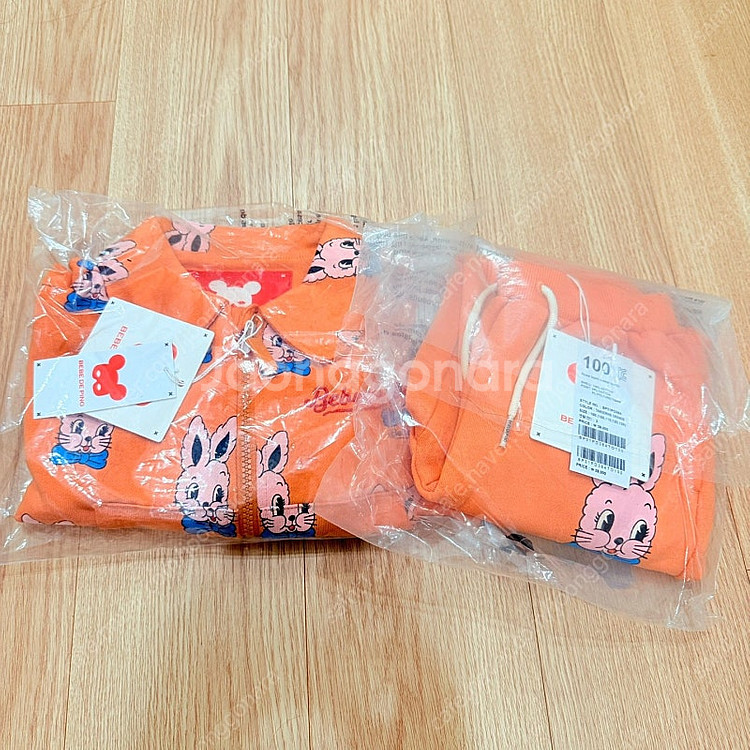 (새상품) 베베드피노 로즈라팡 집업 상하 세트 100--0