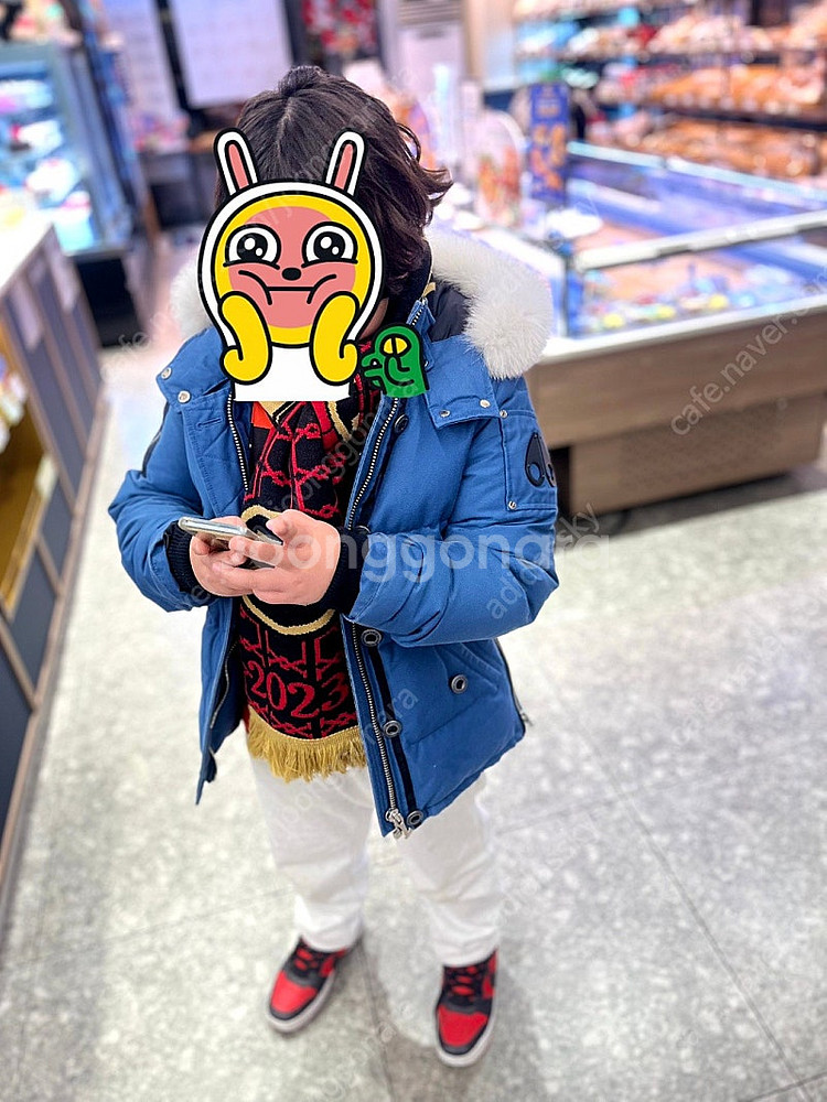 무스너클 21fw 쓰리쿼터 블루--7