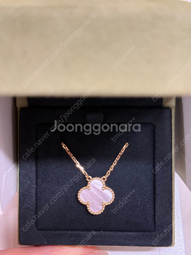반클리프 빈티지 알함브라 마더오브펄 옐로우골드--7