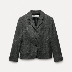 자라 콜렉션 울 블렌드 미니멀 블레이저 디올맛 자켓 (ZARA ZW Collection Minimalist Wool Blend Blazer) S