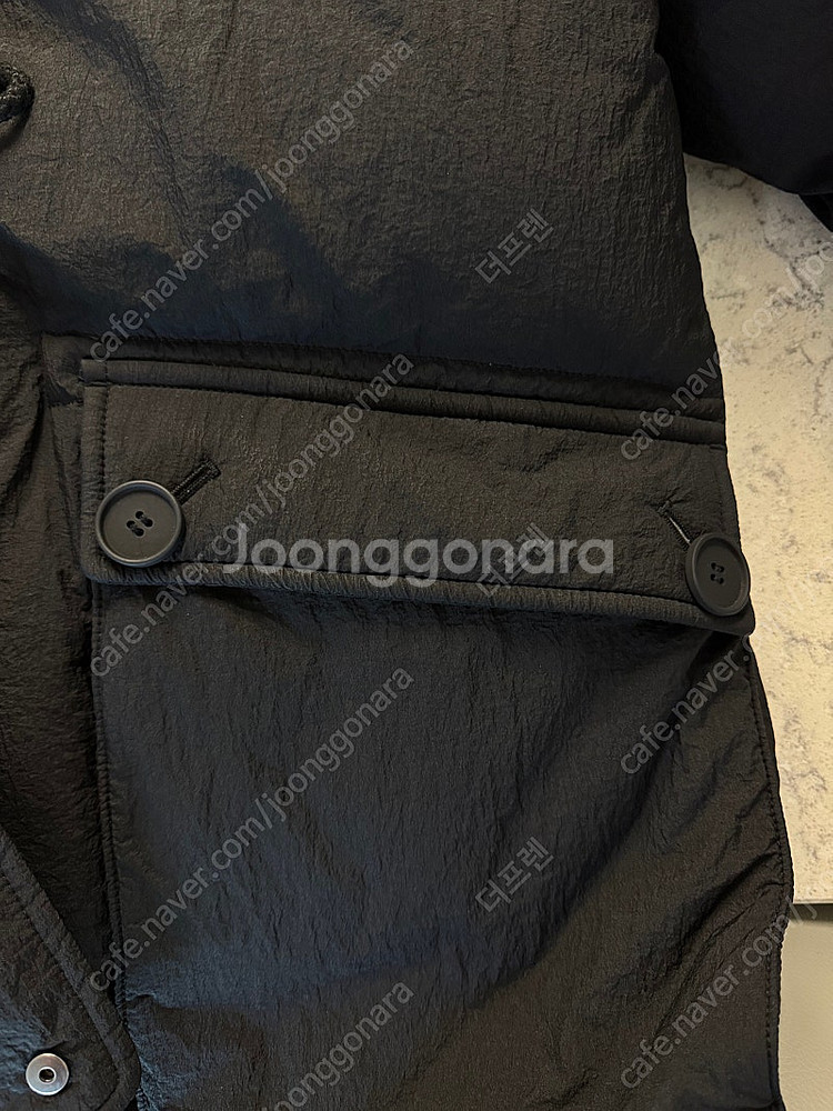 알레그리 23fw 블랙 롱다운 패딩--5