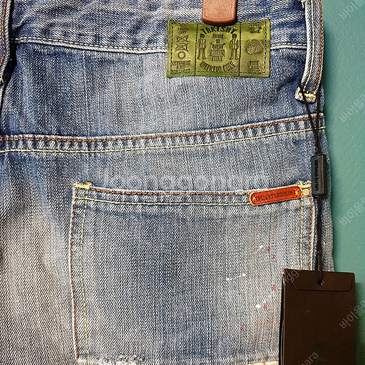 저먼 TAKESHY KUROSAWA 타케시 쿠로사와 데님 진 고급 청바지 이태리 직수입 정품 새상품 32 SLIM--6