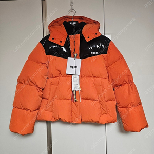 W XL 95~100) MSGM 구스다운 숏 패딩 점퍼 42 새상품 공용