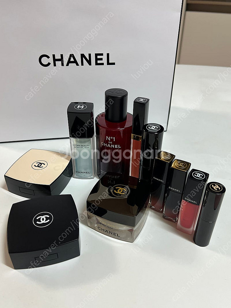 샤넬 공병 및 쿠션케이스 (수블리마지, 까멜리아, 레베...--0