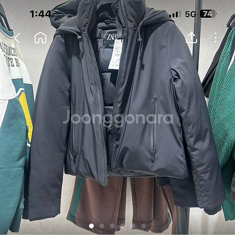 자라 패딩 크롭패딩 zara--0