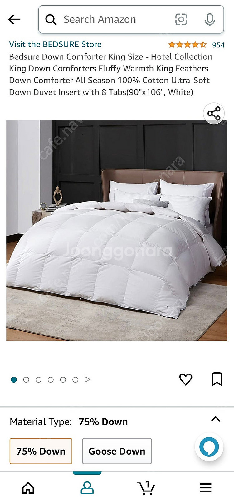 Bedsure 다운 이불 king size 킹--0