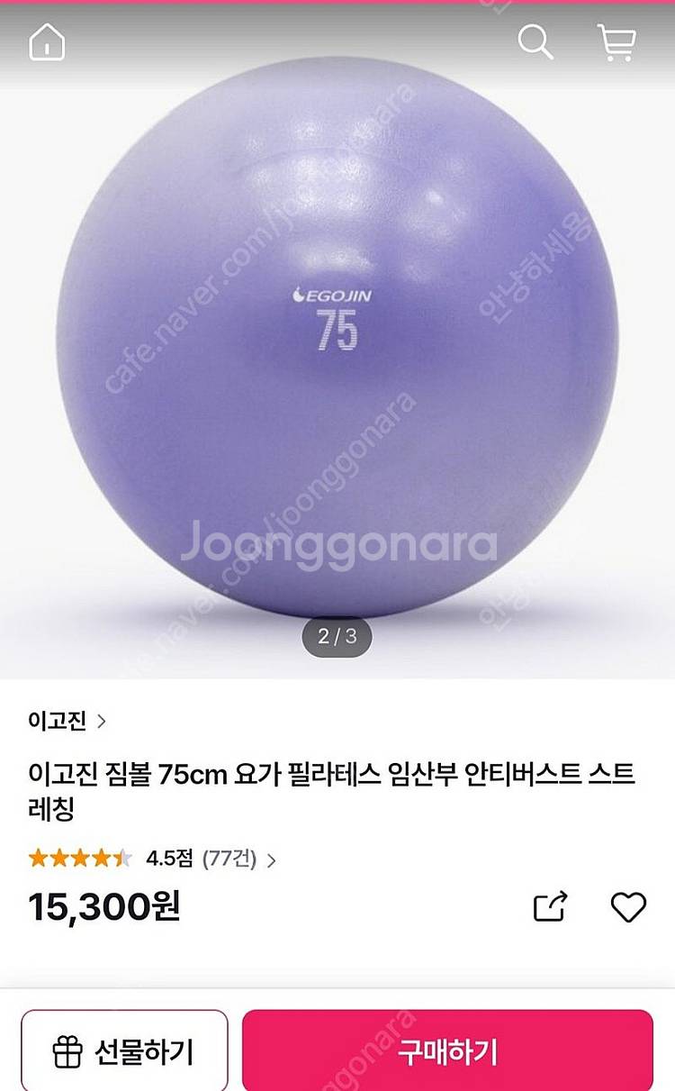 이고진 요가운동 짐볼--0