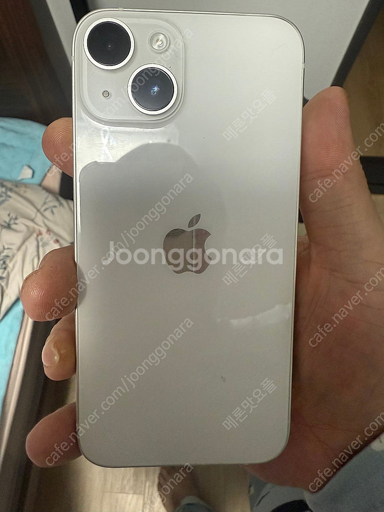 카메라고장난 아이폰14 256기가 스타라이트(화이트)색...--0