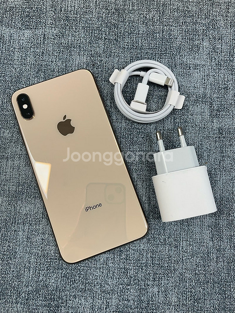 아이폰XS MAX 골드 64G 외관 깨끗한 A급 단말기 실사용 추천 정상해지 25만원 판매합니다--1