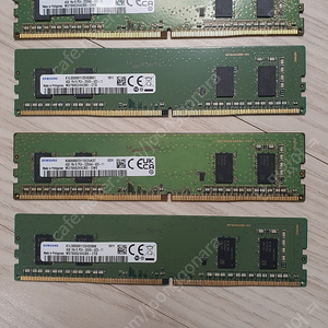 Samsung 삼성 RAM 램 4G 4기가 4개 일괄로 팝니다.