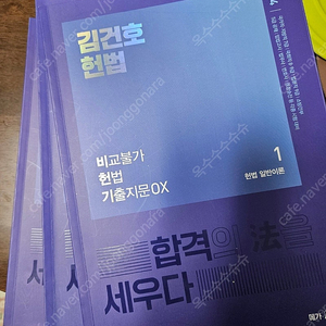 [공무원 교재 팝니다] 2024 김건호 비헌기, 유휘운 각풀기, 민준호 독행시 팝니다.